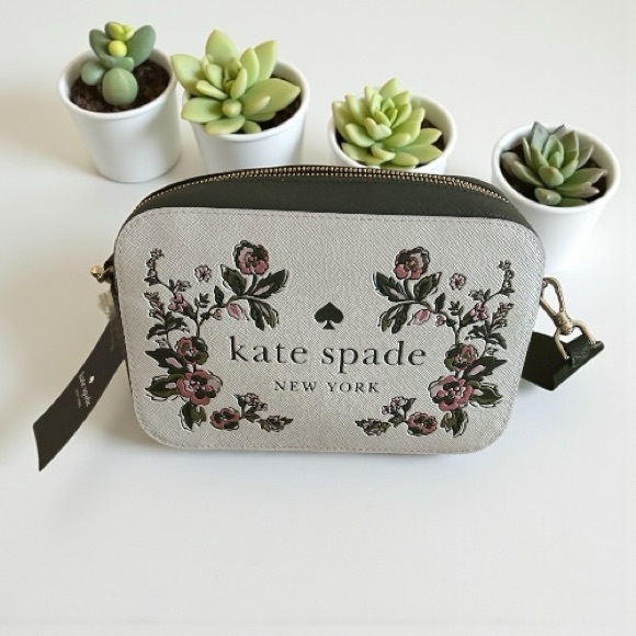 Kate Spade Floral Crossbody Bag - Cream and Pink - Picture 1 of 3